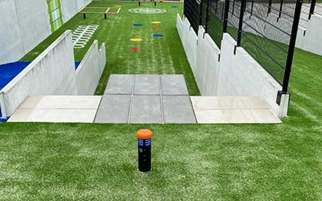 Het Performance Field met trainingsheuvel, hellingen en trappen op het Vitaal Sportpark